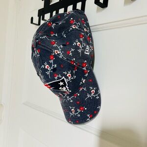 New Era Navy Denim Floral Women’s Baseball Cap